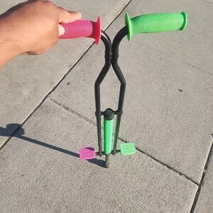 Master Pogo Stick Vintage S.B.I Enterprises Neon Pink & Green 41" 80-180 Lbs